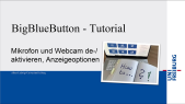 ILIAS - BigBlueButton _ Mikrofon und Webcam ansteuern_Anzeigeoptionen